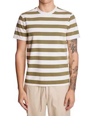 Paisley & Gray Men's Slim Fit Short Sleeve Striped T-Shirt