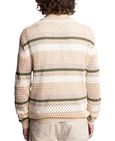 Paisley & Gray Men's Slim Fit Long Sleeve Crochet Cardigan Sweater