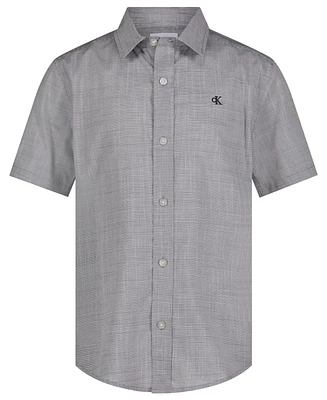Calvin Klein Big Boys Textured Shirt