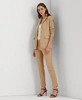 Lauren Ralph Twill Cropped Skinny Pant