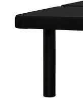Primo International Airflow Black Upholstered Platform Bed Frame