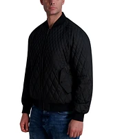 Karl Lagerfeld Men's Quilted Water-Resistant Bomber Jacket