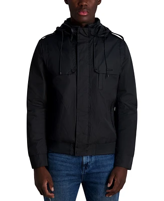 Karl Lagerfeld Men's Ripstop Tech Bomber Jacket