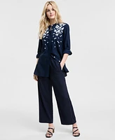 Tommy Hilfiger Women's Floral Puff-Print Tunic