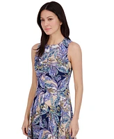 Vince Camuto Women's Printed High-Low-Hem Dress