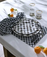 Mackenzie-Childs Black Check Dinner Plate