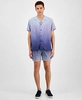 Hugo by Boss Men's Logo-Pattern Shirt