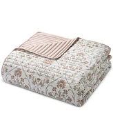 Seventh Studio Province Floral Damask Pinsonic Microfiber 3-Pc. Quilt Set, King