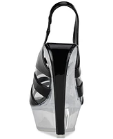 Jeffrey Campbell Slo-Mo Vinyl Platform Wedge Sandals