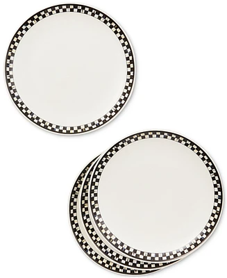 MacKenzie-Childs Courtly Check Everyday Lunch Plates, Set of 4