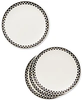 MacKenzie-Childs Courtly Check Everyday Lunch Plates, Set of 4