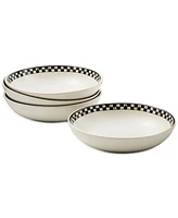 MacKenzie-Childs Courtly Check Everyday Pasta Bowls, Set of 4