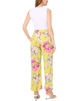 Vince Camuto Women's Floral-Print Wide-Leg Pants