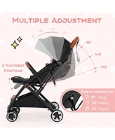 Lightweight Aluminium Frame Baby Stroller with Net