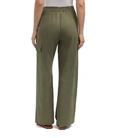 Ellen Tracy Women s Button Front Cargo Pocket Pant