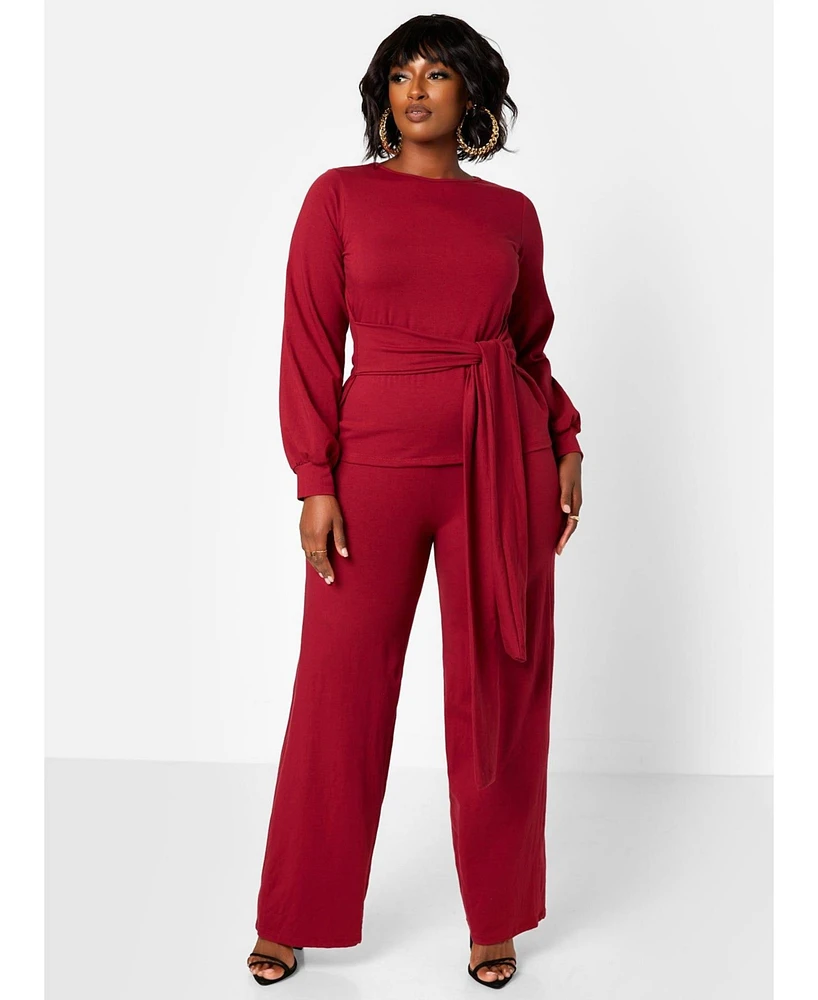 Rebdolls Women's No Exceptions Cotton Wide Leg Pants