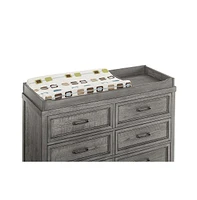 Westwood Design Foundry Traditional Wood Changing Tray in Brushed Pewter