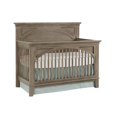 Westwood Design Leland Traditional Wood Convertible Crib in Sandwash Gray