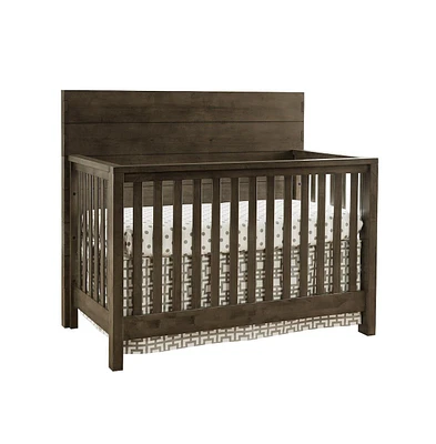 Westwood Design Dovetail Contemporary Wood Convertible Crib in Graphite Gray