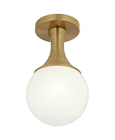 Possini Euro Jaime 7 3/4"W Warm Brass Globe Ceiling Light - Possini Euro Design