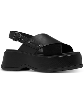 Sorel Women's Dayspring Crisscross Platform Sandals