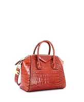 Pre-Owned Givenchy Small Antigona Bag Embossed Leather