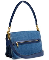 Coach Chain Tabby Small Denim Shoulder Bag