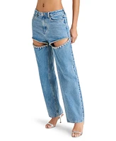 Steve Madden Women's Cotton Taylor Bedazzled Pants