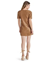 Steve Madden Women's Santana Short-Sleeve Crochet Mini Dress