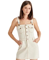 Steve Madden Women's Lake Cotton Overalls Mini Dress