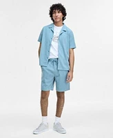 Guess Flower T Shirt Baron Textured Knit Shorts Shirt