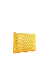 Pre-Owned Goyard Gm Senat Zip Pouch Coated Canvas