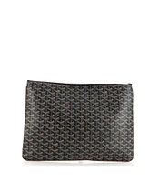 Pre-Owned Goyard Gm Senat Zip Pouch Coated Canvas