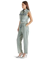 Steve Madden Women's Olynne Sleeveless Tie-Waist Jumpsuit