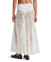 Steve Madden Women's Veera Sheer Lace Maxi Skirt