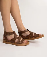 Journee Collection Women's Mistee Strappy Fisherman Flat Sandals