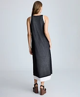 Kenneth Cole Women's Double-Layer Midi Tank Dress
