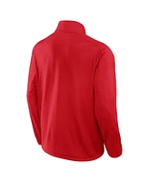 Fanatics Men's Athletic Red Canada 2025 4 Nations Face-Off Authentic Pro Lightweight Quarter-Zip Jacket