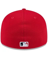 New Era Men's Red Cleveland Guardians 2025 Spring Training Low Profile 59FIFTY Fitted Hat