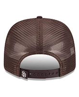 New Era Men's Brown San Diego Padres 2025 Spring Training 9SEVENTY Stretch-snap Trucker Hat