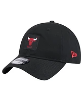 New Era Men's Chicago Bulls Black Victory Grove Patch 9TWENTY Adjustable Hat