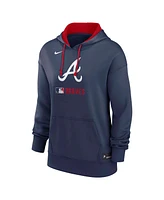 Nike Women's Navy Atlanta Braves Authentic Collection Performance Pullover Hoodie