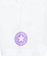 Converse Big Girls 2-Piece Boxy Short Sleeve T-Shirt and Shorts Set