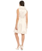 ivy + blu Women's Triple-Collar Tie-Front Sleeveless Dress