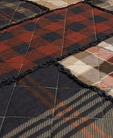 Donna Sharp Lj Plaid 3-Pc. Cotton Heavyweight Pieced Quilt Set, Queen