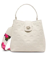 Betsey Johnson Skull Boss Small Bucket Bag