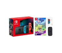 Nintendo Switch Bundle With Accessories & Zelda Game