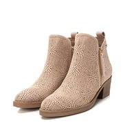 Women's Suede Ankle Booties By Xti