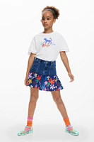 Desigual Girls Girls's Ruffled denim skirt