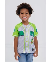 Teenage Mutant Ninja Turtles Mesh Baseball Jersey Button Down Dress Shirt